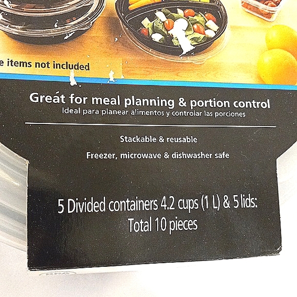 Meal Storage Container set of 5 BPA free, free with purchase over 15 - Picture 3 of 8